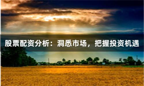 股票配资分析：洞悉市场，把握投资机遇
